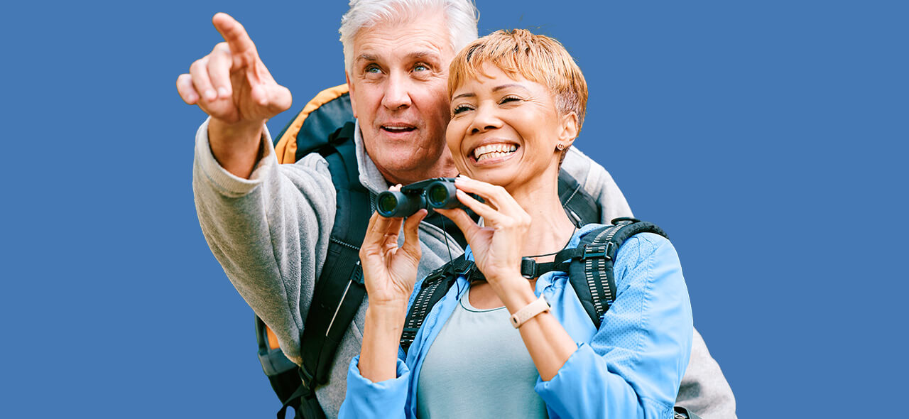 Retro suitcase with toy plane and goggles