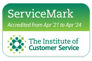 ICS logo -  Accredited by the ICS for our excellent level of customer service