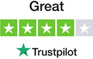 Trustpilot logo - rated 4 stars