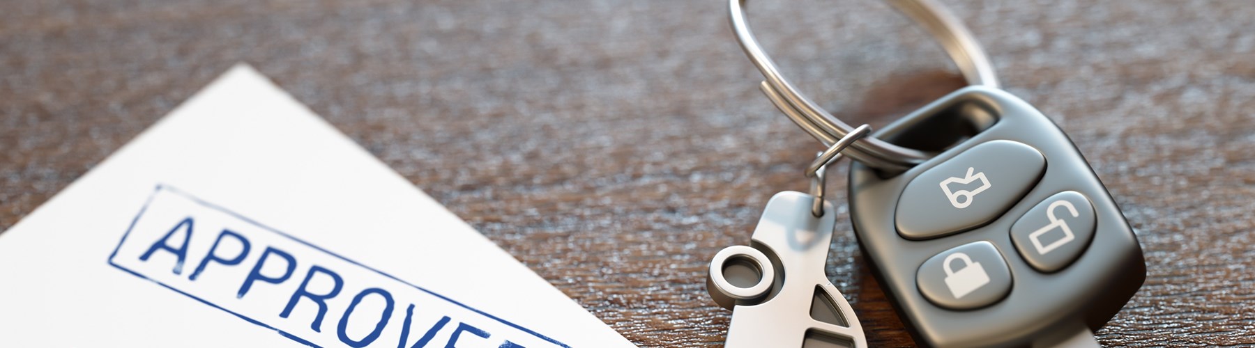 Car key by car finance form