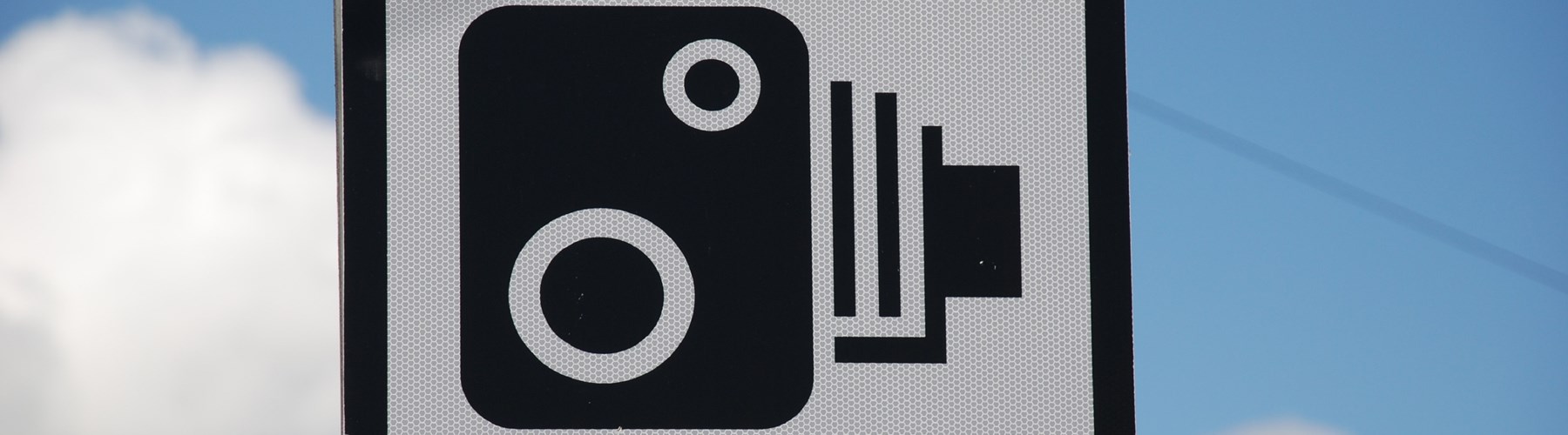 Speed camera traffic sign