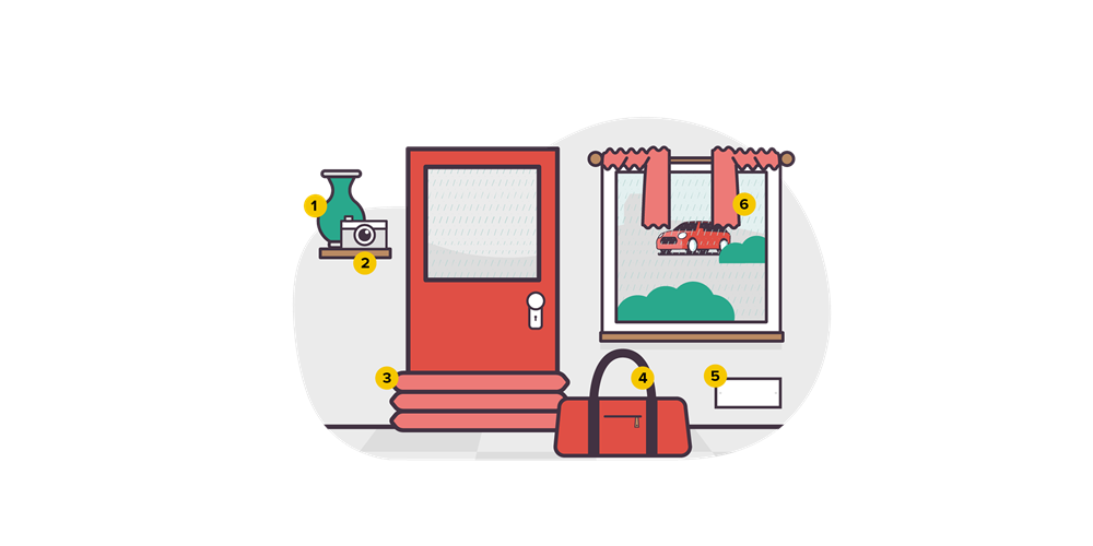 Illustration of a flood